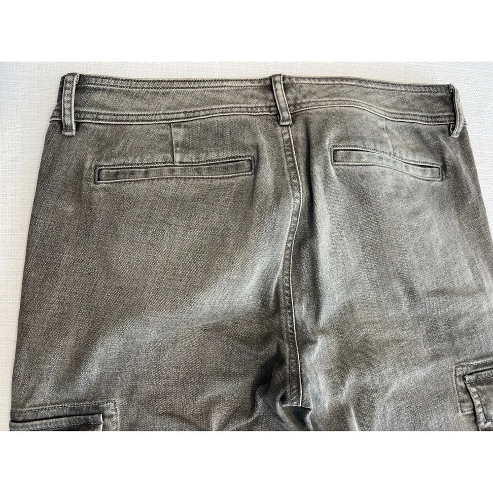 Lauren Jeans Co Ralph Lauren Womens Cargo Pants Grey‎ Utility Moto Size 6 - Picture 4 of 11